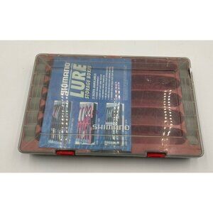 Shimano Red Fishing Lure Storage SHM 37CB Crankbait Storage Box - 12 Slot READ!!